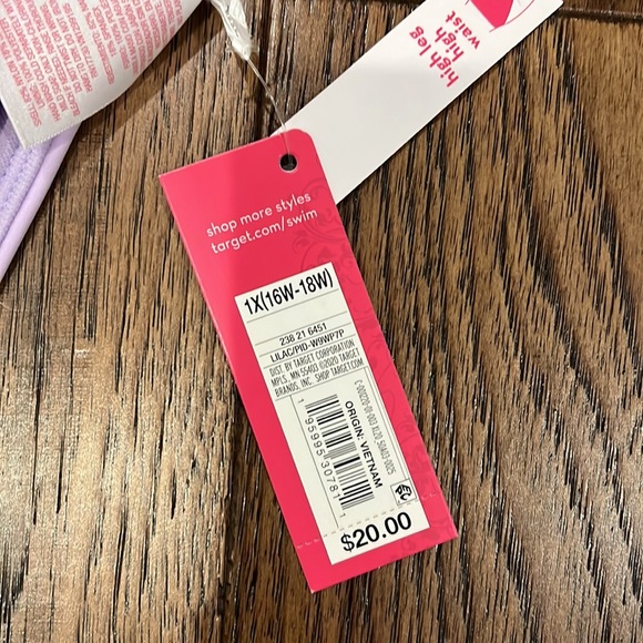 Juniors' Plus Size Hipster Bikini Bottom - Xhilaration™ Lavender - Picture 3 of 5